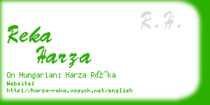 reka harza business card